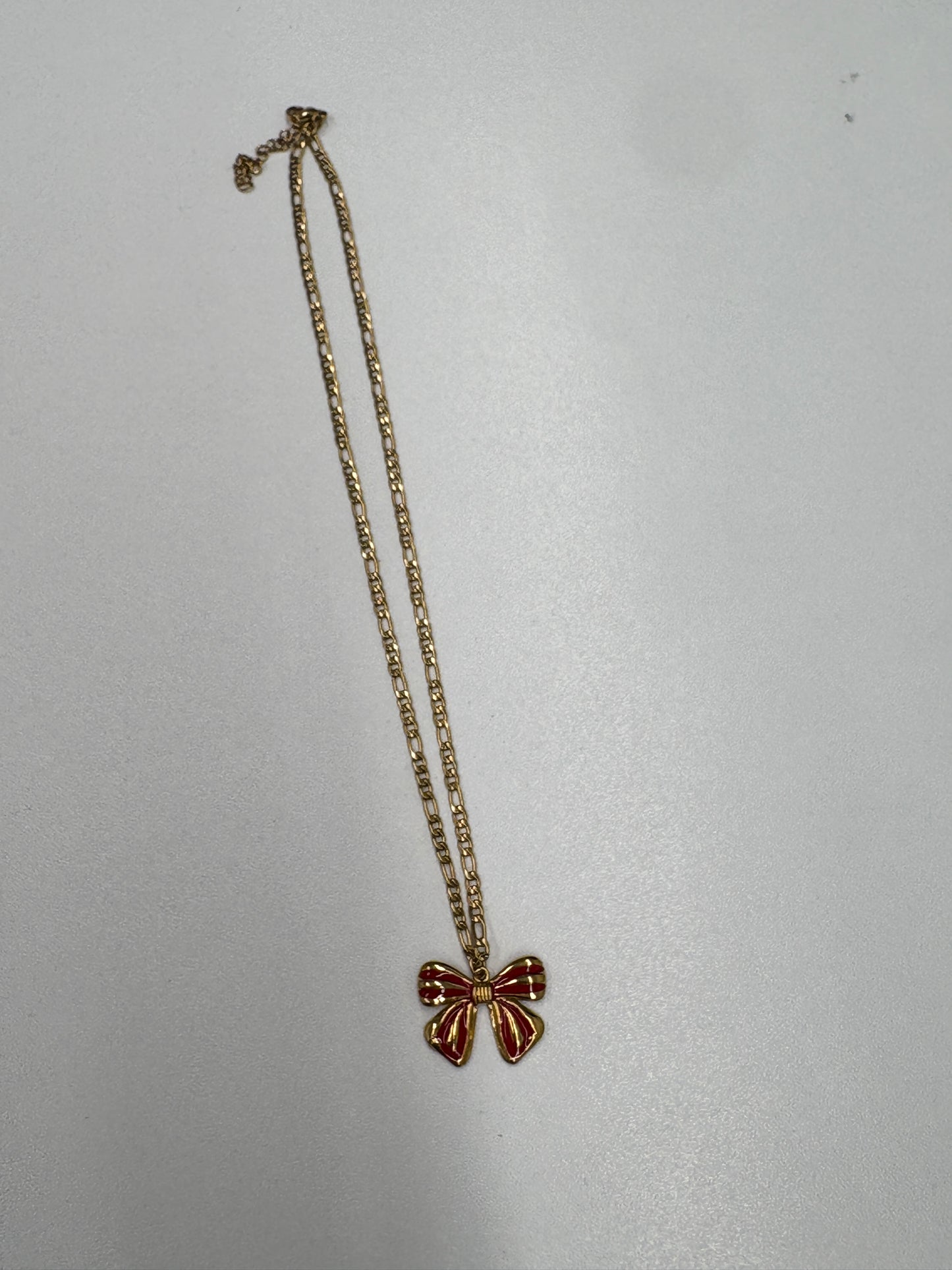 Red Ribbon Necklace