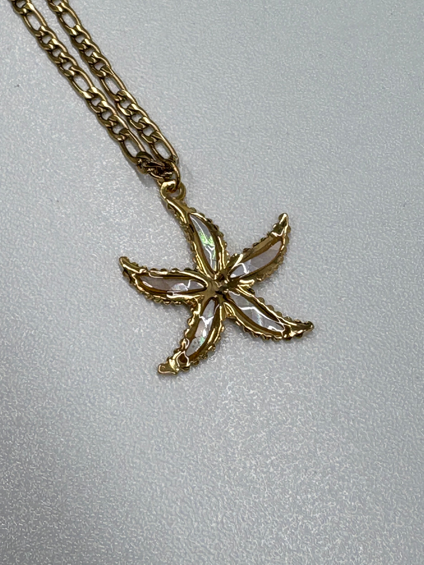 Beige Starfish Necklace