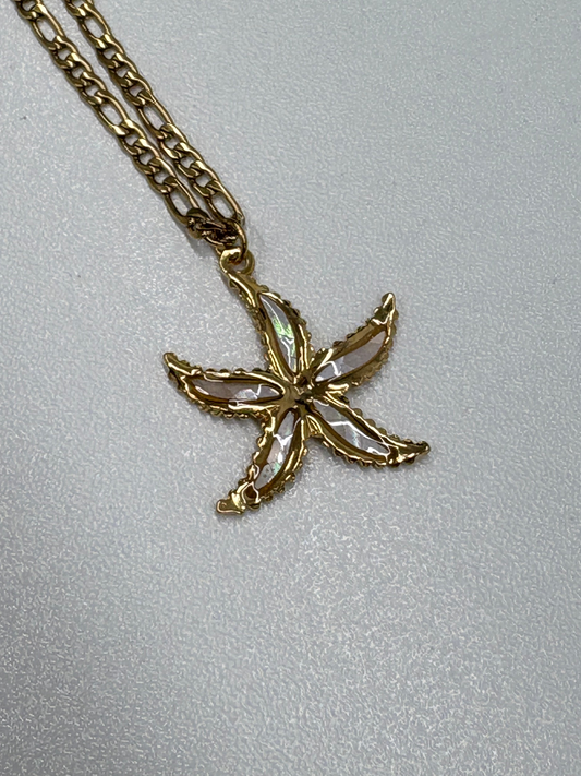 Beige Starfish Necklace