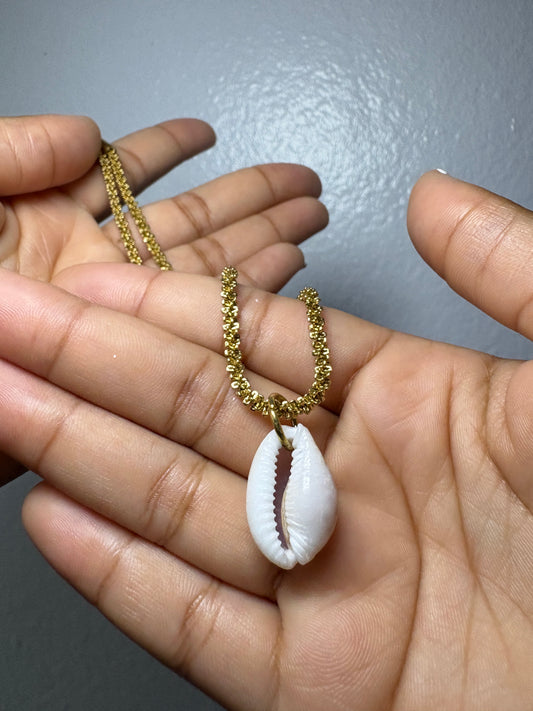 Real Shell Cowrie Necklace