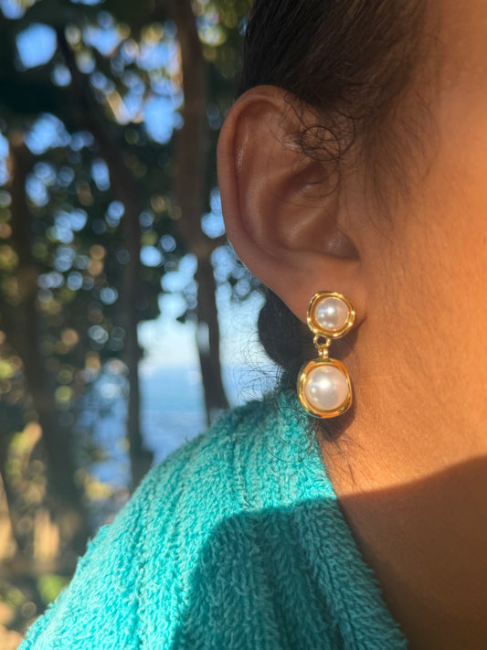 Pearly Doubles Earrings