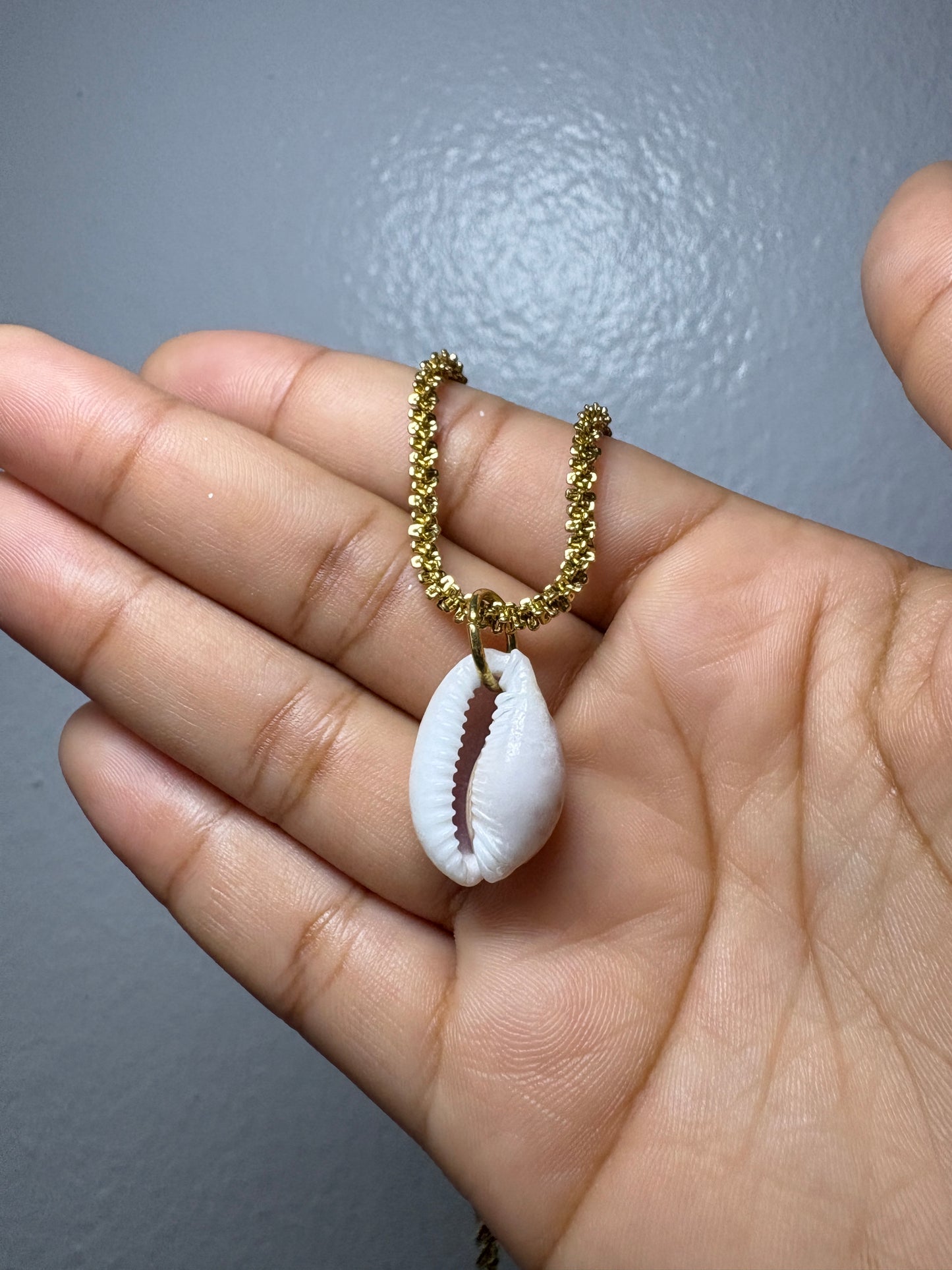 Real Shell Cowrie Necklace